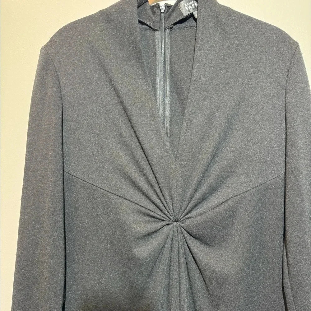 Adrianna Papell Black Dress Size 6 - Picture 3 of 5